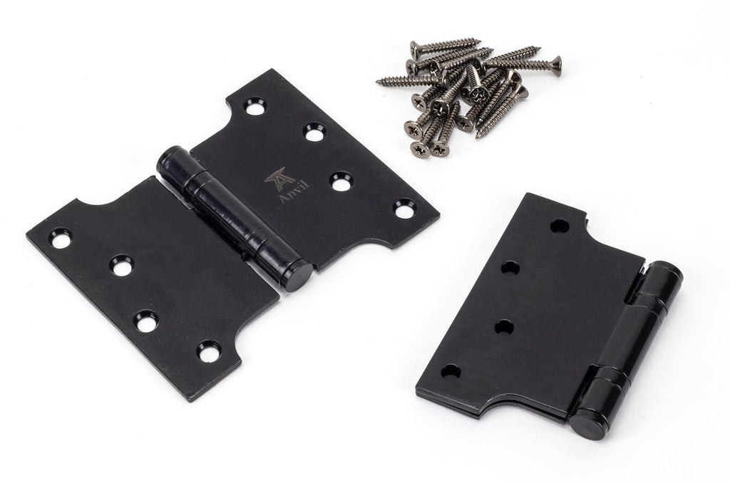White background image of From The Anvil's Black Parliament Hinges SS (pair) | From The Anvil