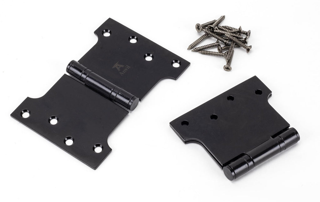 White background image of From The Anvil's Black Parliament Hinges SS (pair) | From The Anvil