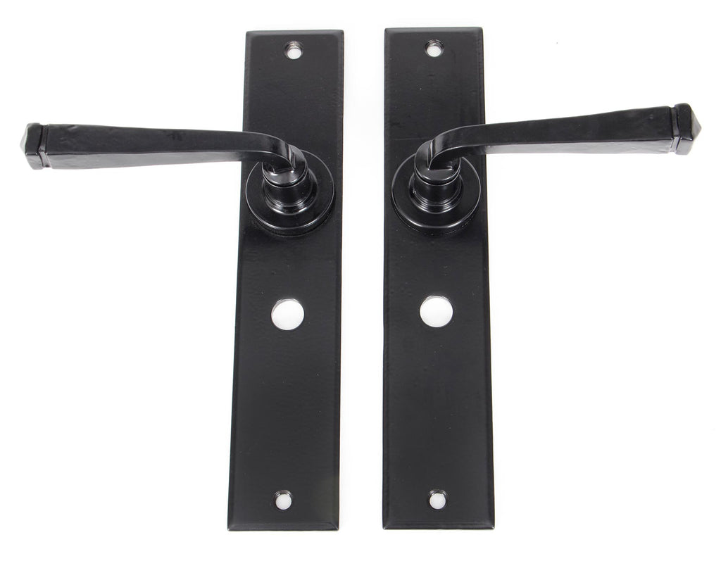 White background image of From The Anvil's Black Large Avon Lever Bathroom Set | From The Anvil