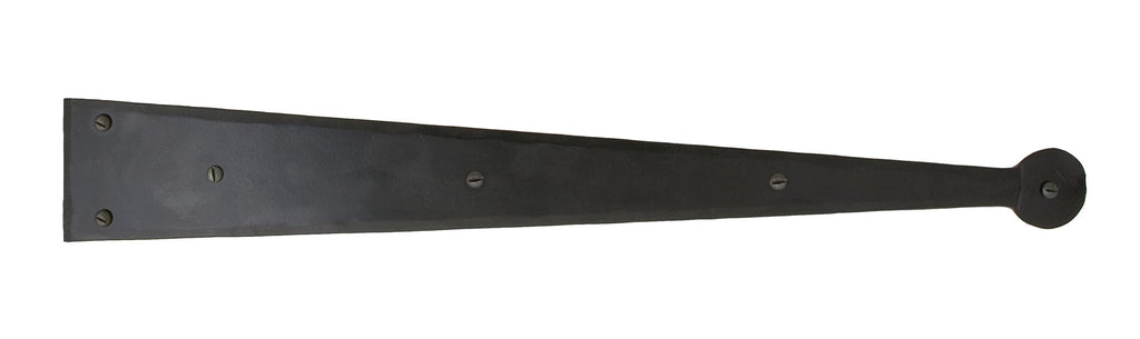 White background image of From The Anvil's Black Penny End Hinge Front (pair) | From The Anvil
