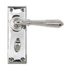 From The Anvil's Polished Chrome Reeded Lever Bathroom Set
