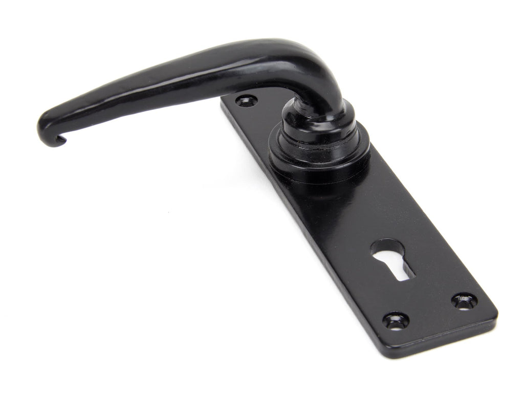 White background image of From The Anvil's Black Smooth Lever Lock Set | From The Anvil
