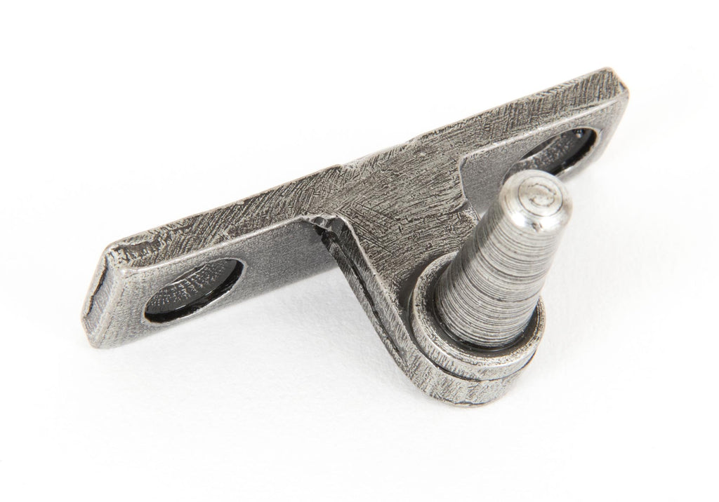 White background image of From The Anvil's Pewter Patina Cranked Casement Stay Pin | From The Anvil