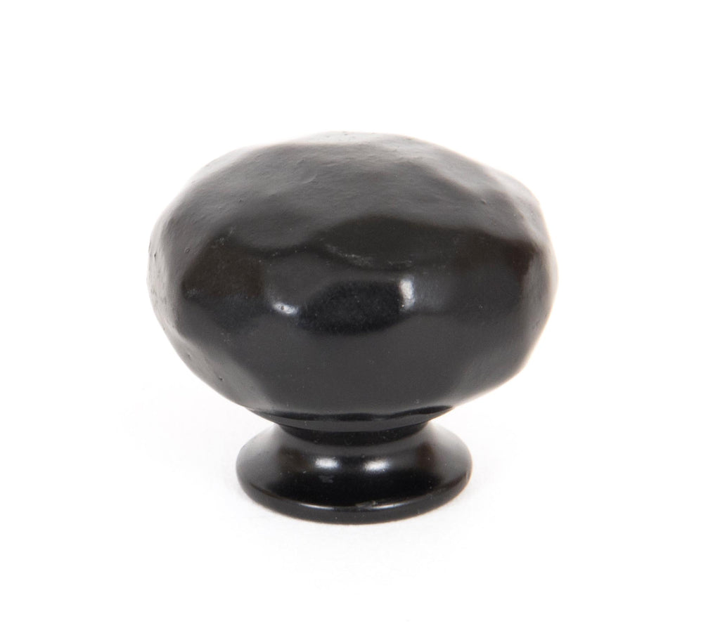 White background image of From The Anvil's Black Elan Cabinet Knob | From The Anvil
