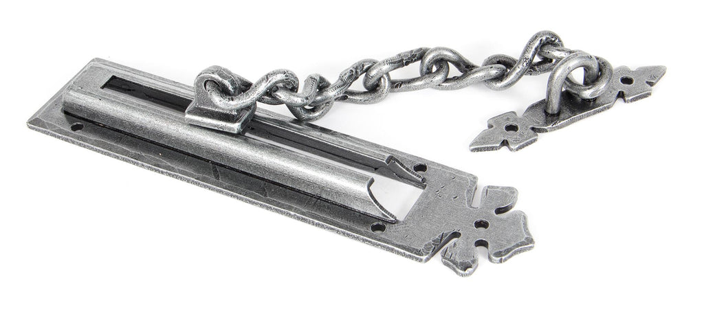White background image of From The Anvil's Pewter Patina Door Chain | From The Anvil