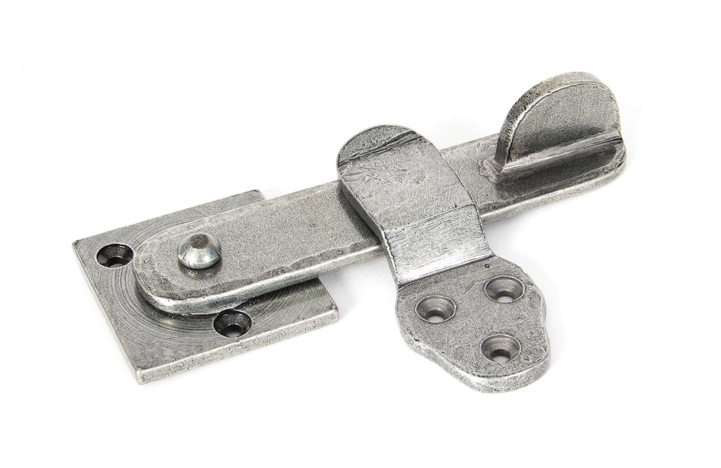 White background image of From The Anvil's Pewter Patina Privacy Latch Set | From The Anvil