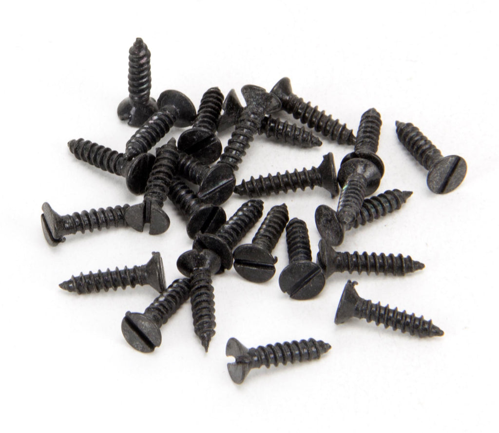 White background image of From The Anvil's Black Countersunk Screws (25) | From The Anvil