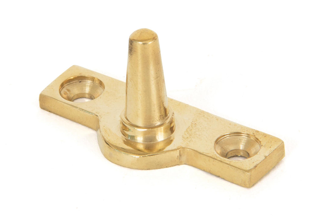 White background image of From The Anvil's Polished Brass Offset Stay Pin | From The Anvil