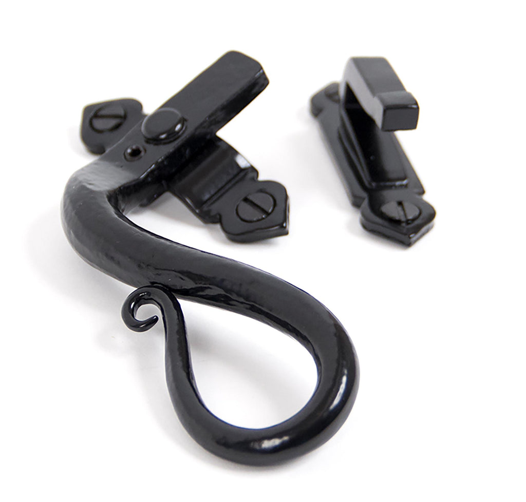White background image of From The Anvil's Black Locking Shepherd's Crook Fastener | From The Anvil