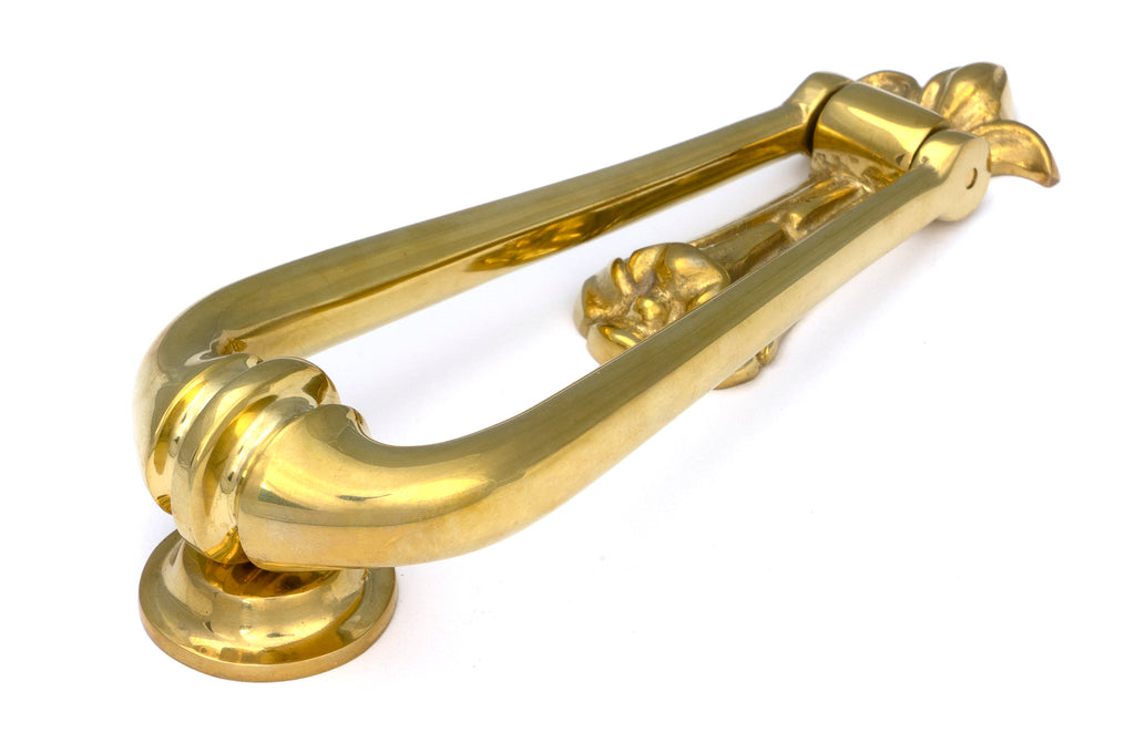 From The Anvil's Polished Brass Loop Door Knocker