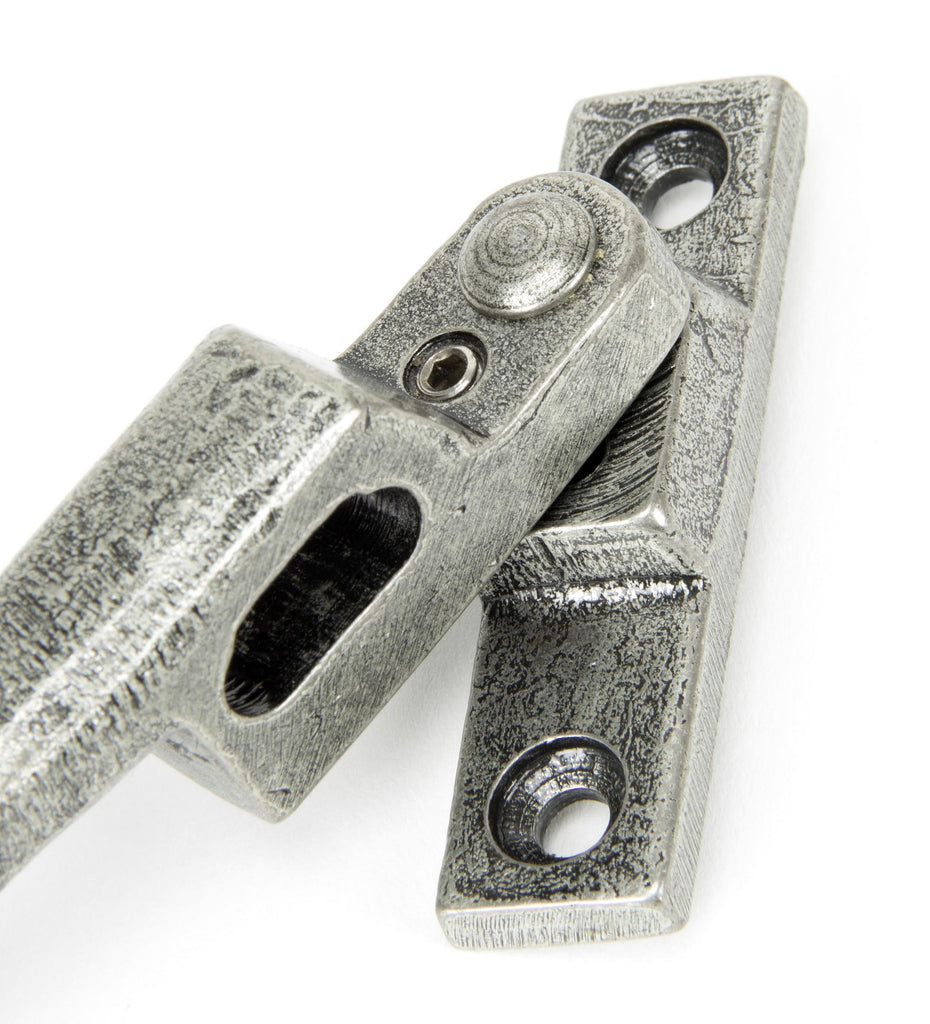White background image of From The Anvil's Pewter Patina Locking Night-Vent Monkeytail Fastener | From The Anvil