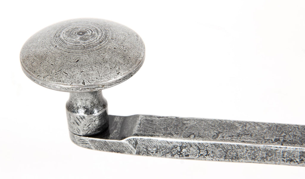 White background image of From The Anvil's Pewter Patina French Door Bolt | From The Anvil