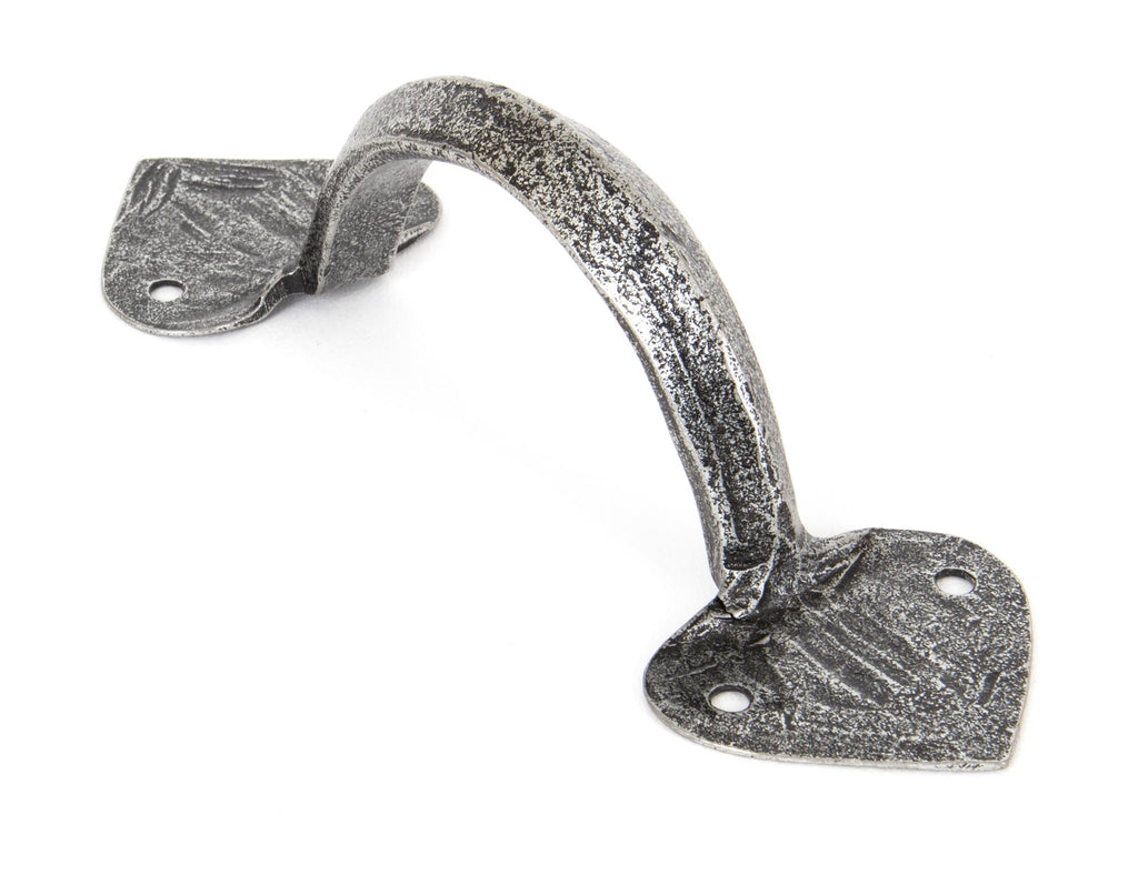 White background image of From The Anvil's Pewter Patina Gothic D Handle | From The Anvil