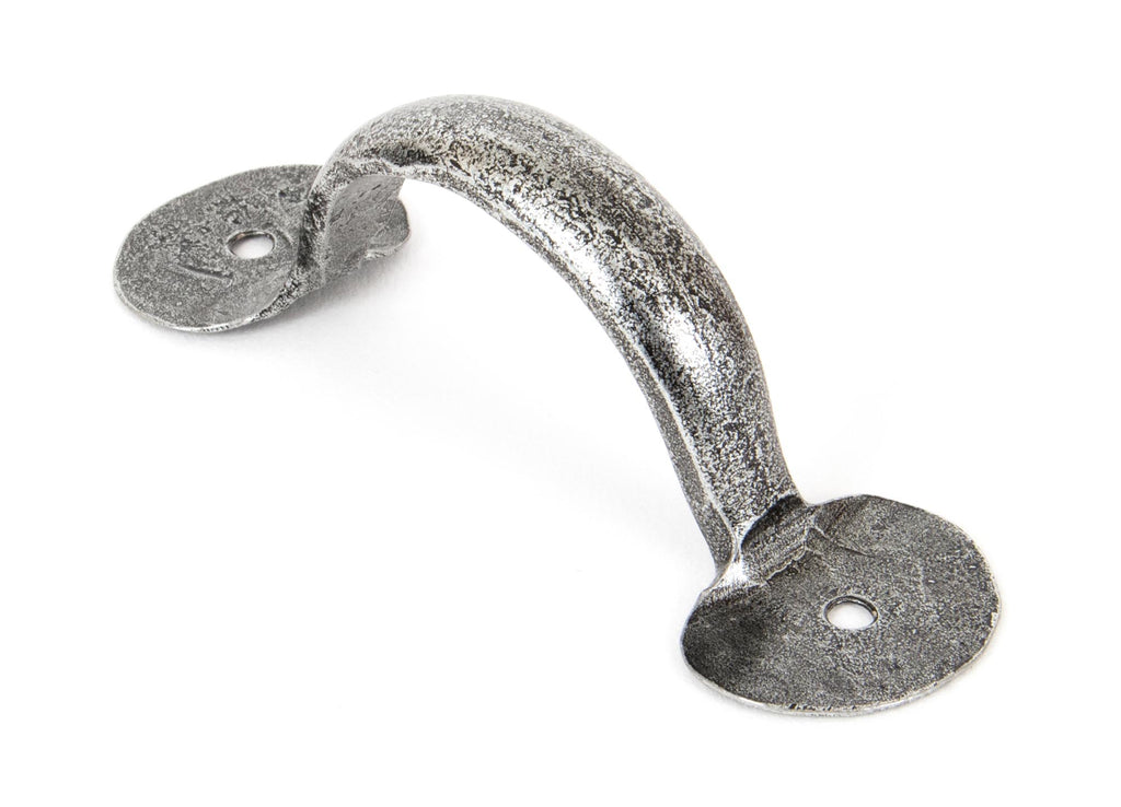 White background image of From The Anvil's Pewter Patina Bean D Handle | From The Anvil