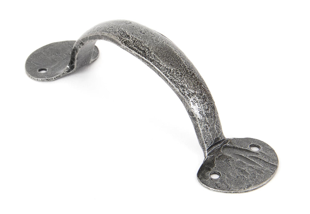 White background image of From The Anvil's Pewter Patina Bean D Handle | From The Anvil