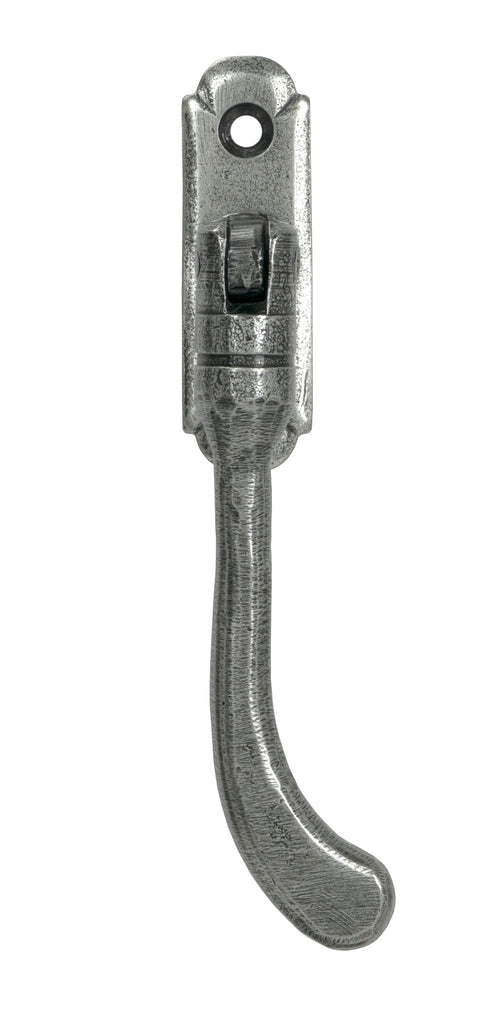 White background image of From The Anvil's Pewter Patina Locking Peardrop Espag | From The Anvil