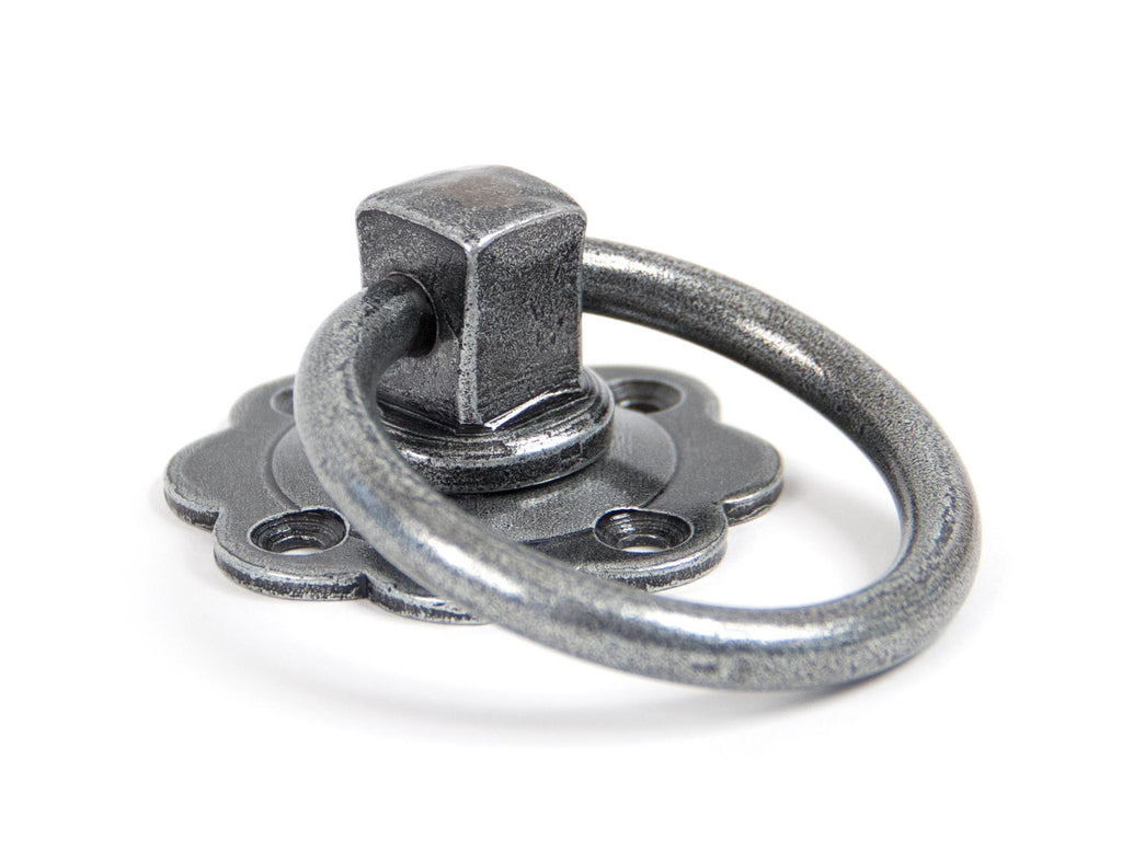 White background image of From The Anvil's Pewter Patina Ring Turn Handle Set | From The Anvil