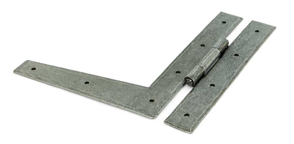 White background image of From The Anvil's Pewter Patina HL Hinge (pair) | From The Anvil