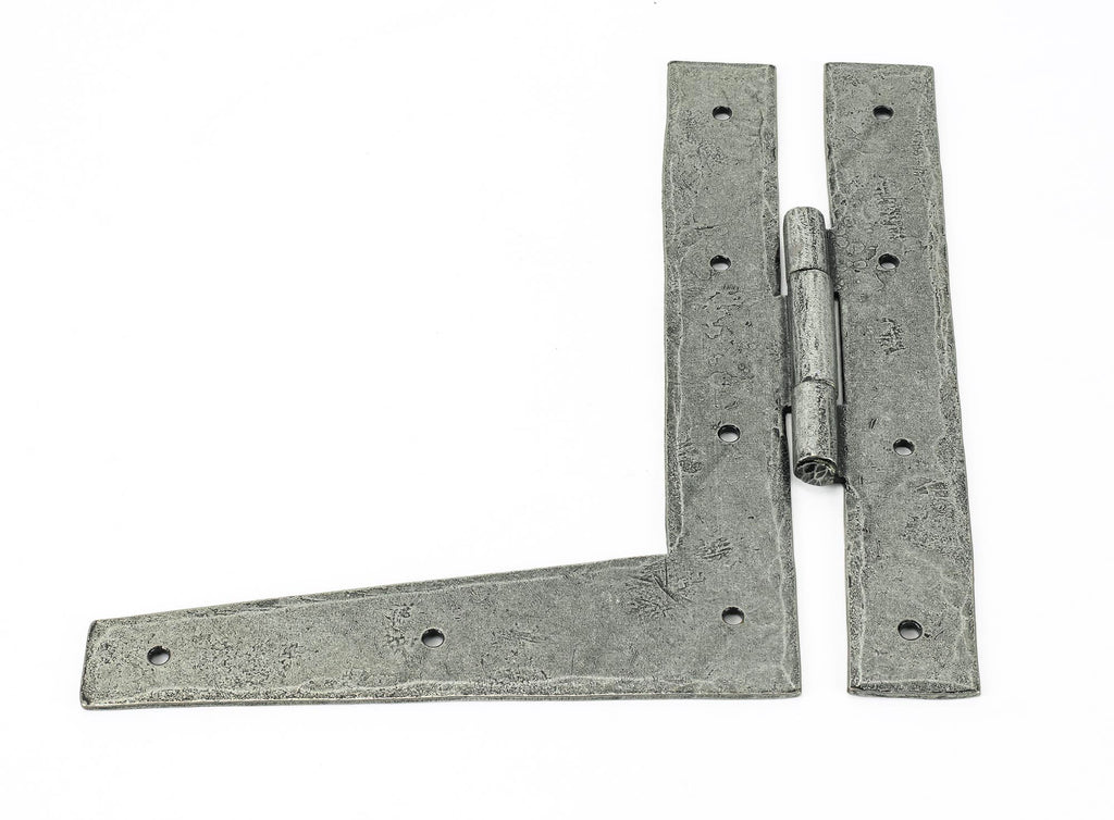 White background image of From The Anvil's Pewter Patina HL Hinge (pair) | From The Anvil