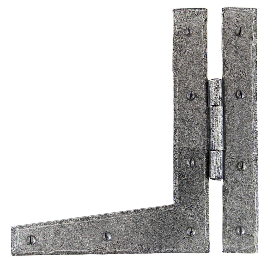 White background image of From The Anvil's Pewter Patina HL Hinge (pair) | From The Anvil