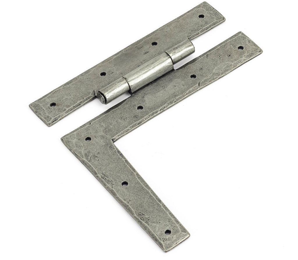 White background image of From The Anvil's Pewter Patina HL Hinge (pair) | From The Anvil