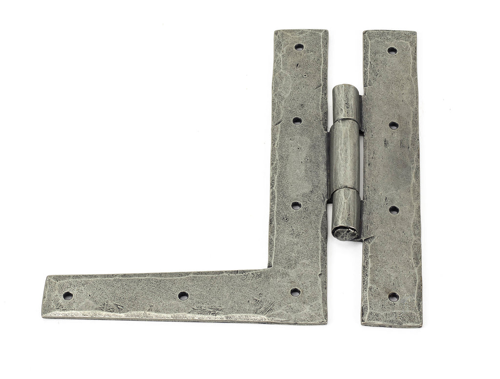 White background image of From The Anvil's Pewter Patina HL Hinge (pair) | From The Anvil