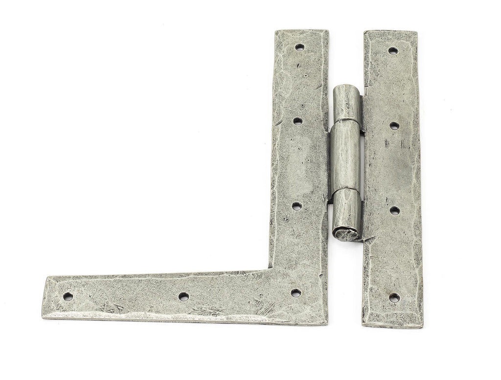 White background image of From The Anvil's Pewter Patina HL Hinge (pair) | From The Anvil