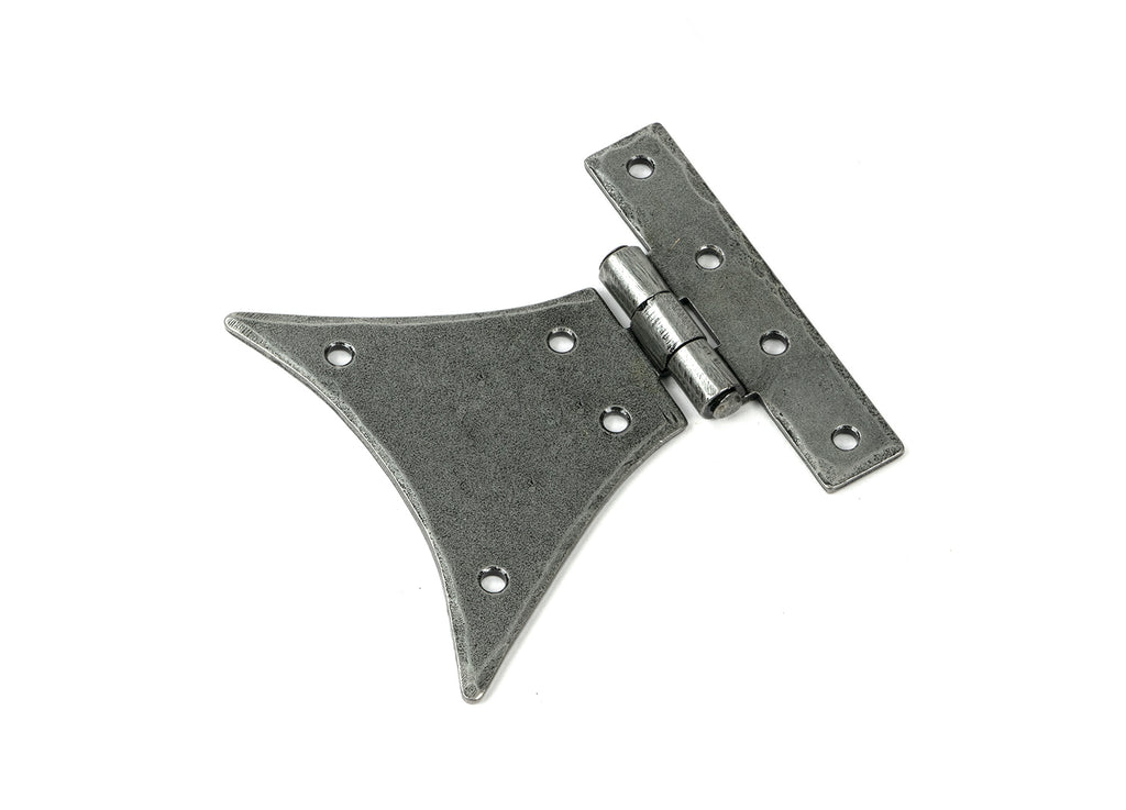 White background image of From The Anvil's Pewter Patina Half Butterfly Hinge (pair) | From The Anvil