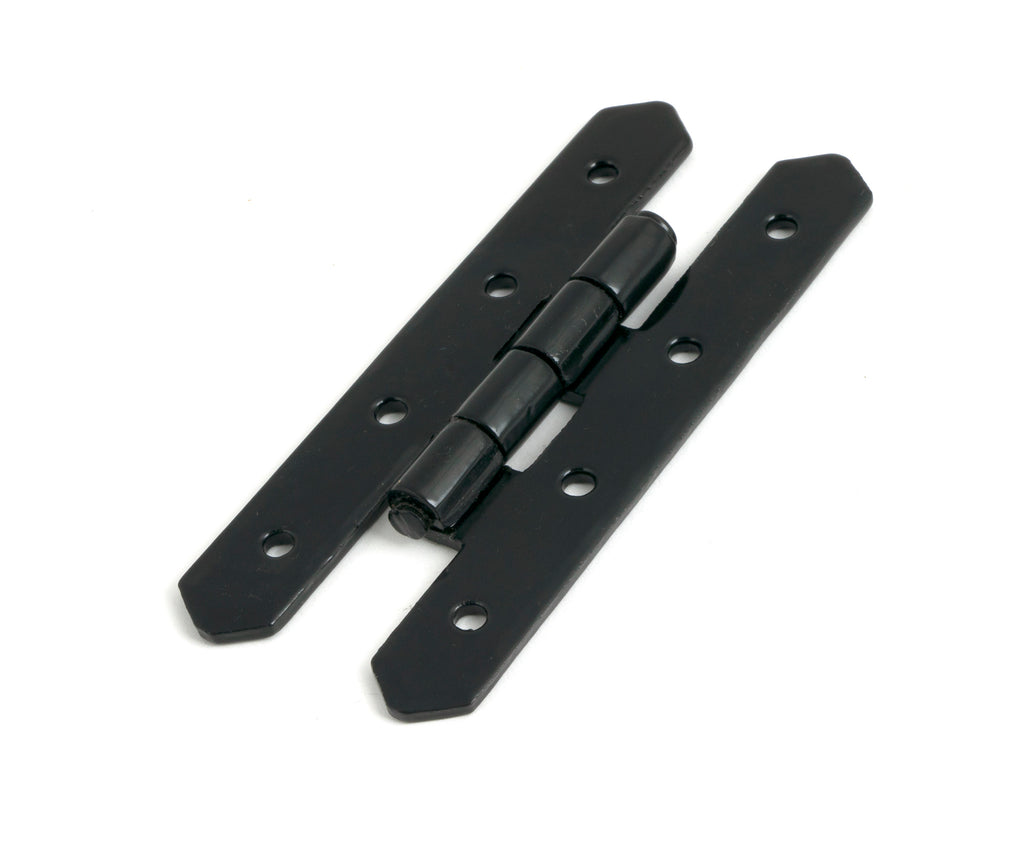 White background image of From The Anvil's Black H Hinge (pair) | From The Anvil