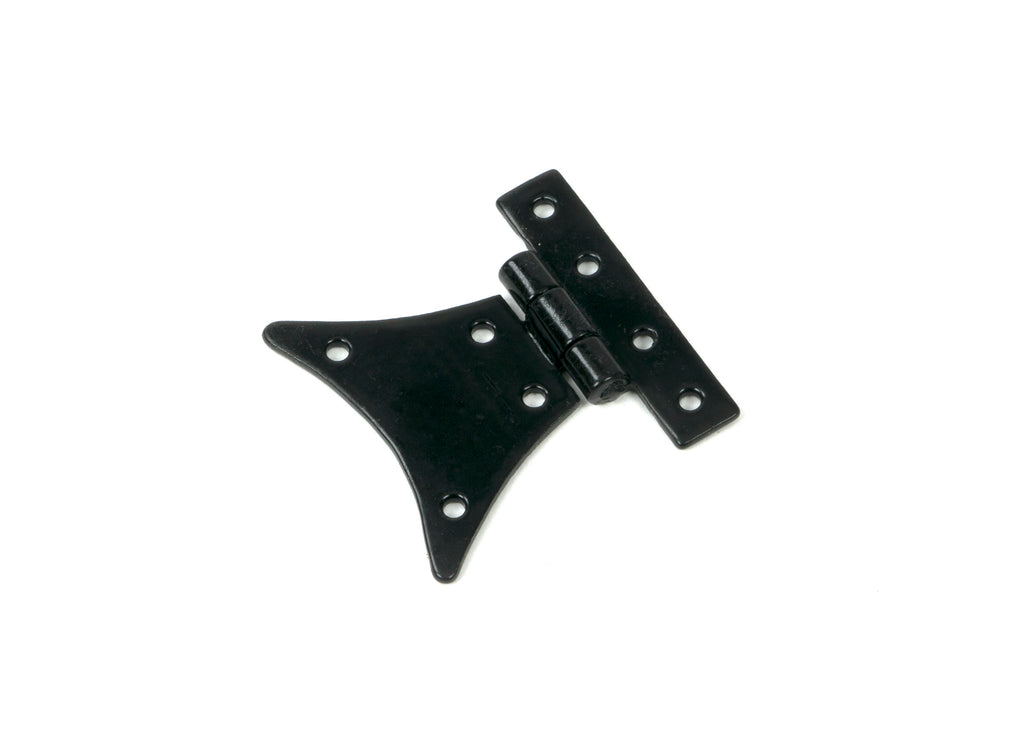 White background image of From The Anvil's Black Half Butterfly Hinge (pair) | From The Anvil