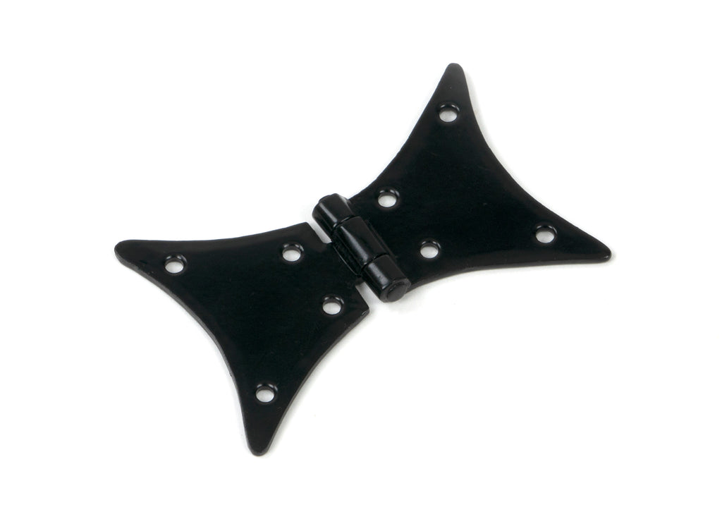 White background image of From The Anvil's Black Butterfly Hinge (pair) | From The Anvil
