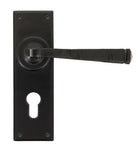 From The Anvil's Black Avon Lever Euro Lock Set