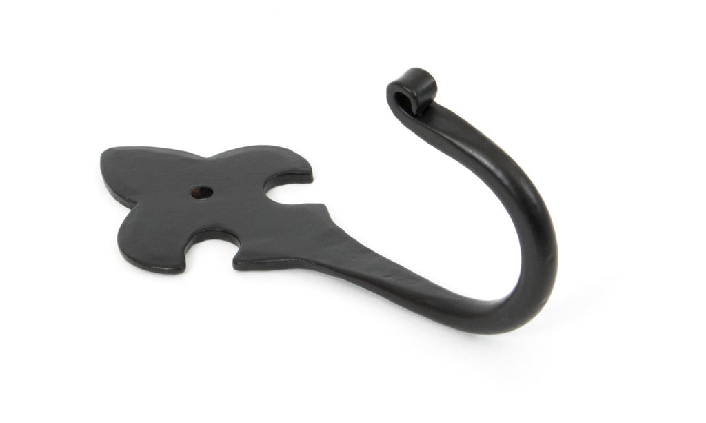 White background image of From The Anvil's Black Fleur-De-Lys Coat Hook | From The Anvil