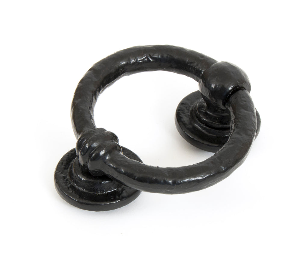 From The Anvil's Black 4" Ring Door Knocker