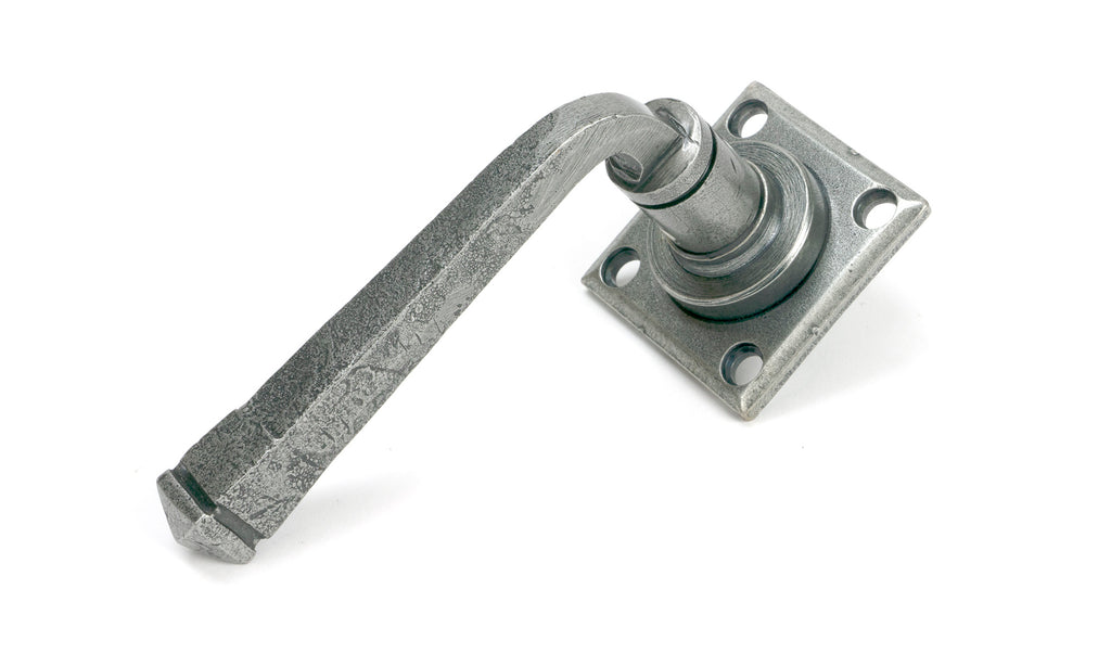 White background image of From The Anvil's Pewter Patina Avon Lever on Rose Set (Unsprung) | From The Anvil