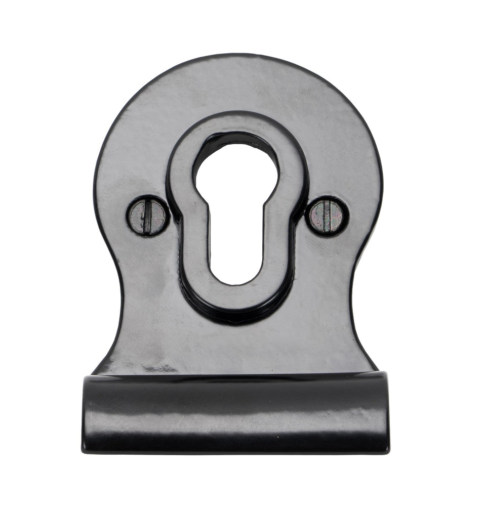 White background image of From The Anvil's Black Euro Door Pull | From The Anvil