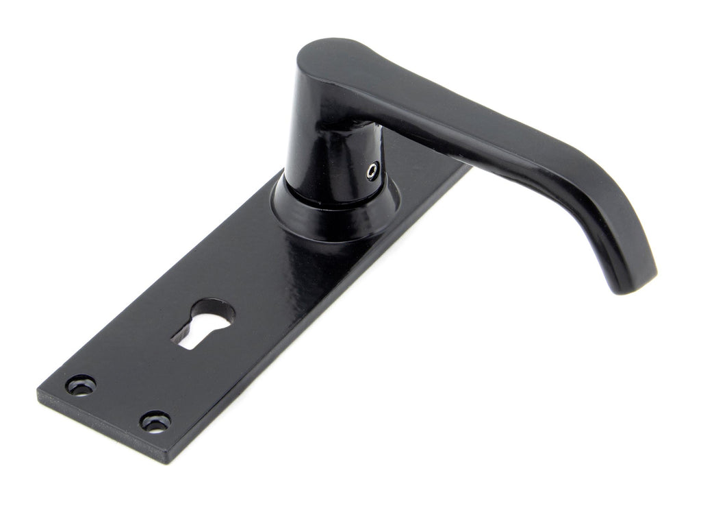 White background image of From The Anvil's Black Deluxe Lever Lock Set | From The Anvil