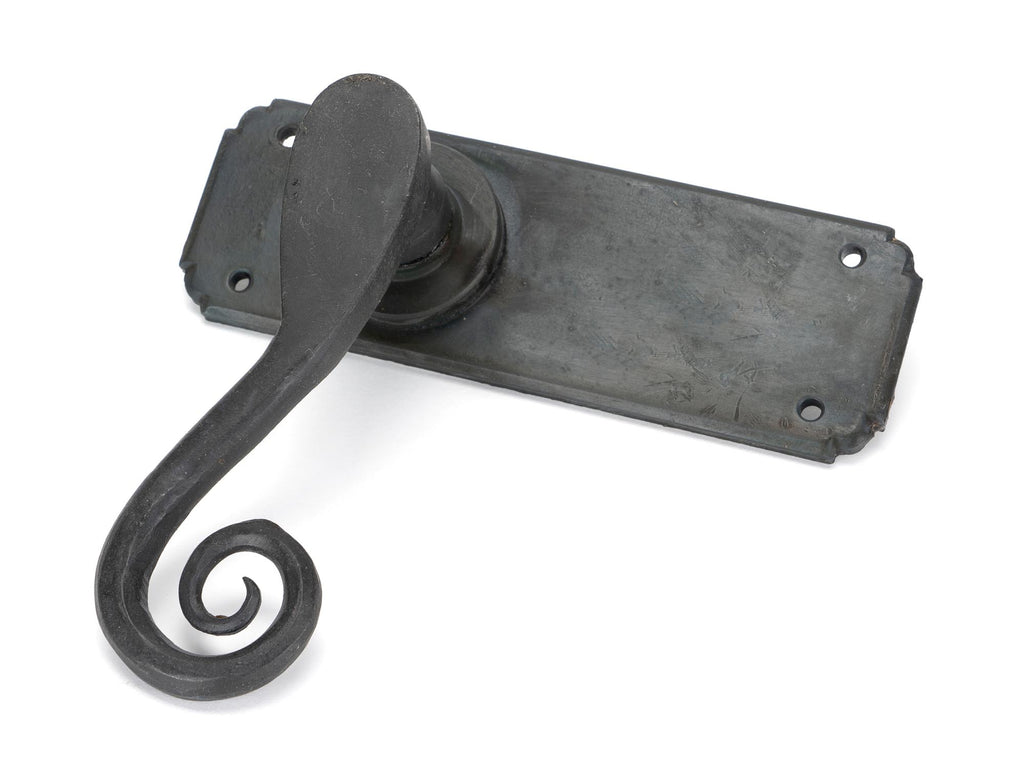 White background image of From The Anvil's Beeswax Monkeytail Lever Latch Set | From The Anvil