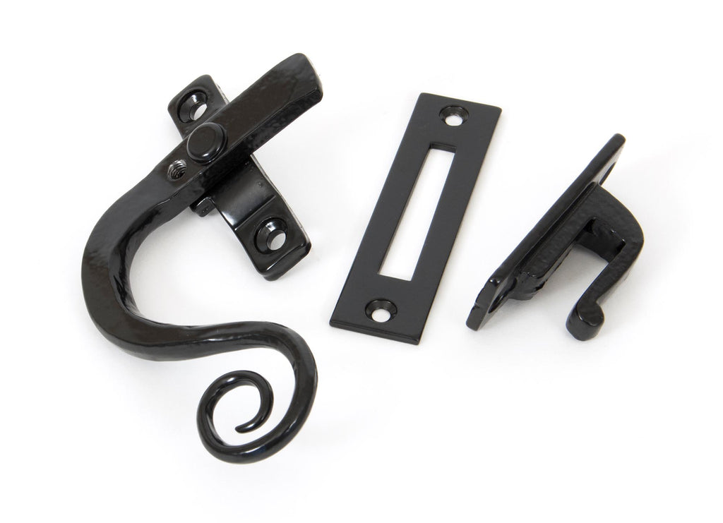 White background image of From The Anvil's Black Locking Monkeytail Fastener | From The Anvil