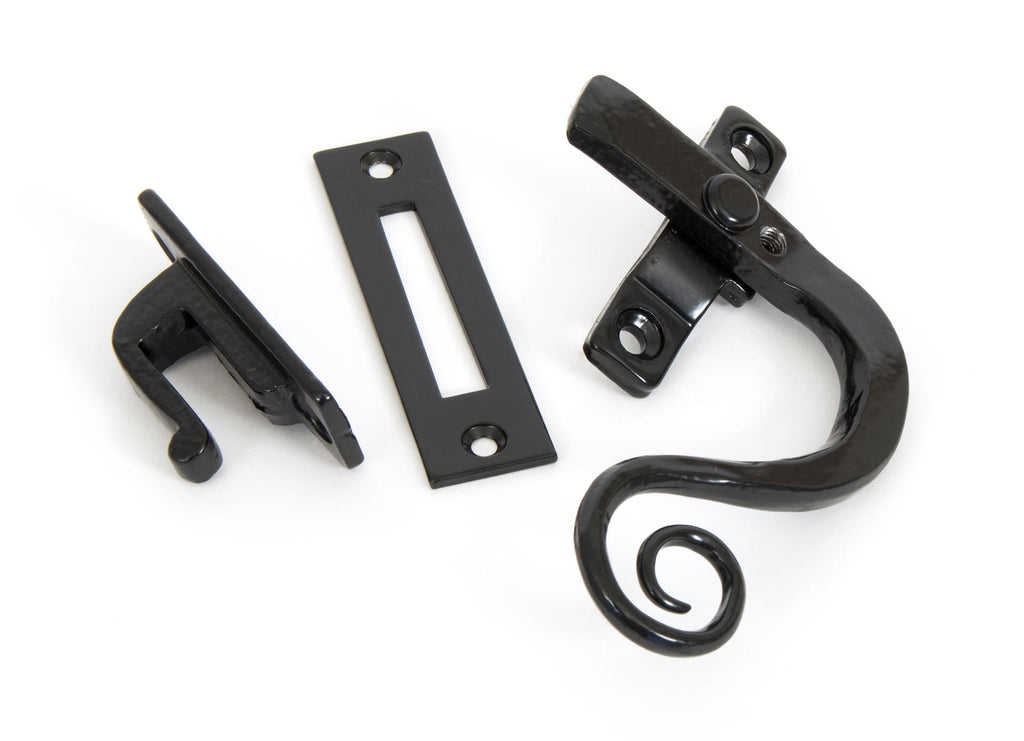 White background image of From The Anvil's Black Locking Monkeytail Fastener | From The Anvil