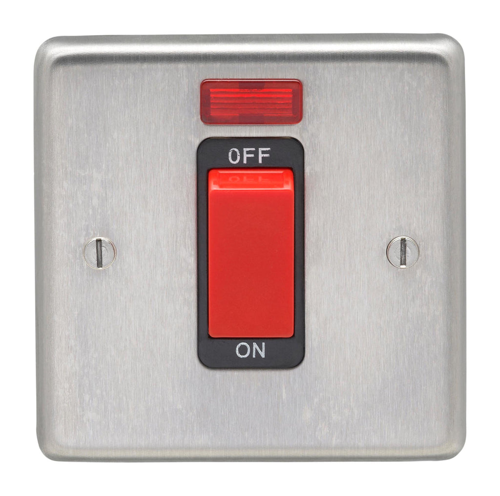 From The Anvil's Satin Stainless Steel Single Plate Cooker Switch