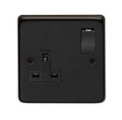 From The Anvil's Matt Black 13 Amp Switched Socket