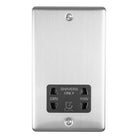 From The Anvil's Satin Stainless Steel Dual Volt Shaver Socket