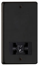 From The Anvil's Matt Black Dual Volt Shaver Socket