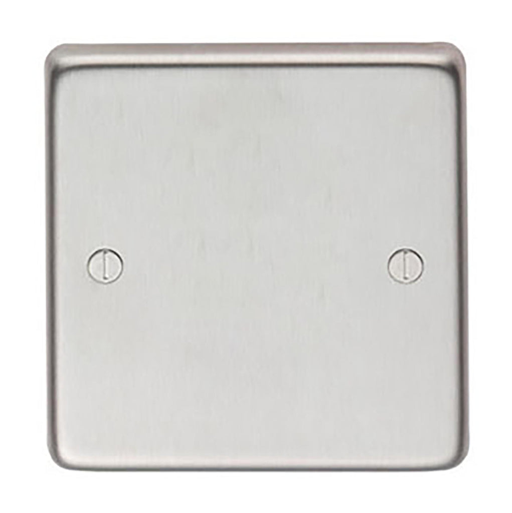 White background image of From The Anvil's Satin Stainless Steel Single Blank Plate | From The Anvil