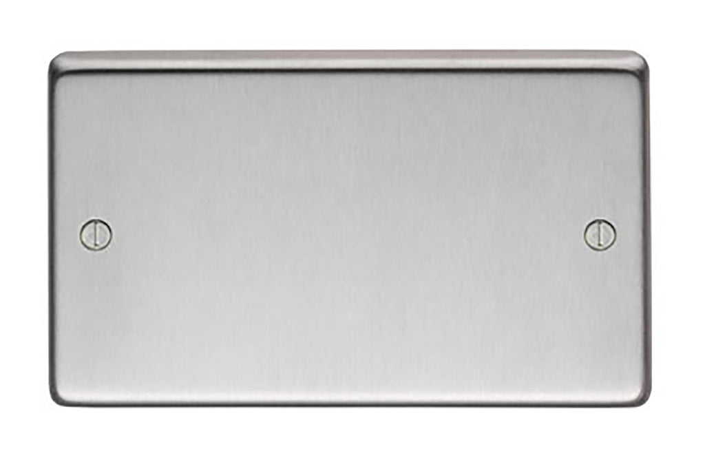 White background image of From The Anvil's Satin Stainless Steel Double Blank Plate | From The Anvil