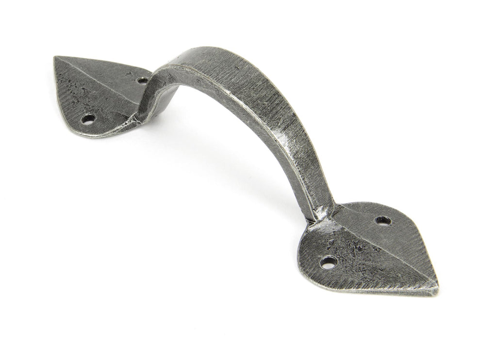 White background image of From The Anvil's Pewter Patina Shropshire Pull Handle | From The Anvil