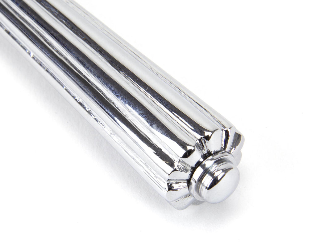 White background image of From The Anvil's Polished Chrome Night-Vent Locking Hinton Fastener | From The Anvil