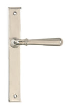 From The Anvil's Polished Nickel Newbury Slimline Lever Espag. Latch Set