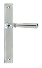From The Anvil's Polished Chrome Newbury Slimline Lever Espag. Latch Set